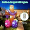 8FT Tall Easter Inflatable Cross He is Risen with Easter Eggs Decoration Built-in 5 LED Lights Blow Up Easter Outdoor Yard Inflatable Decorations